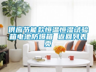 知識百科供應節(jié)能款恒溫恒濕試驗箱電池防爆箱 返回列表頁