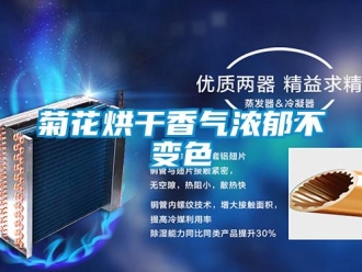 行業(yè)新聞菊花烘干香氣濃郁不變色