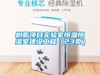 知識百科樹脂項目實驗室恒溫恒濕室建設工程（23頁）