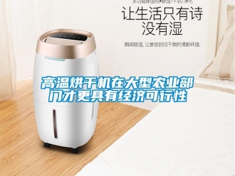 企業新聞高溫烘干機在大型農業部門才更具有經濟可行性