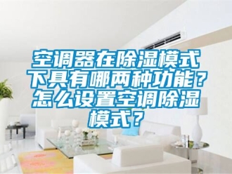 行業(yè)新聞空調(diào)器在除濕模式下具有哪兩種功能？怎么設(shè)置空調(diào)除濕模式？