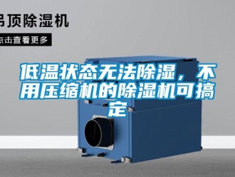 行業新聞低溫狀態無法除濕，不用壓縮機的除濕機可搞定