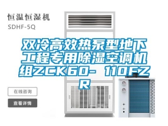 行業(yè)新聞雙冷高效熱泵型地下工程專用除濕空調(diào)機(jī)組ZCK60- 110FZR