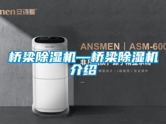 行業新聞橋梁除濕機—橋梁除濕機介紹
