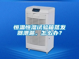 知識百科恒溫恒濕試驗箱蒸發器泄漏，怎么辦？