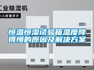 知識(shí)百科恒溫恒濕試驗(yàn)箱溫度降得慢的原因及解決方案