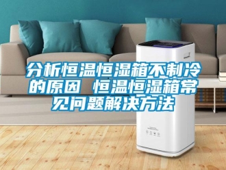 知識百科分析恒溫恒濕箱不制冷的原因 恒溫恒濕箱常見問題解決方法