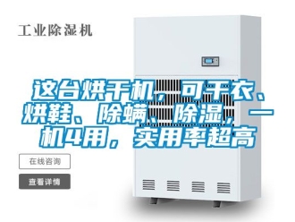 行業新聞這臺烘干機，可干衣、烘鞋、除螨、除濕，一機4用，實用率超高