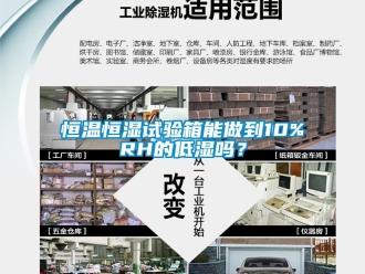 知識百科恒溫恒濕試驗箱能做到10%RH的低濕嗎？