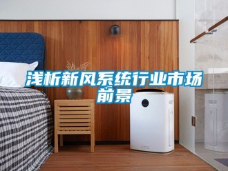 企業新聞淺析新風系統行業市場前景