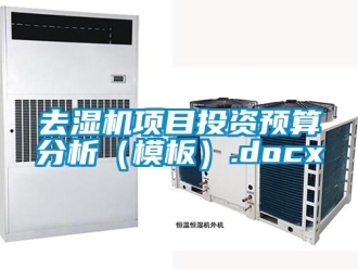 行業(yè)新聞去濕機(jī)項(xiàng)目投資預(yù)算分析（模板）.docx