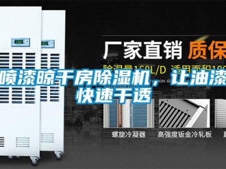 行業(yè)新聞噴漆晾干房除濕機(jī)，讓油漆快速干透