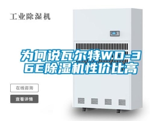 行業新聞為何說瓦爾特WD-36E除濕機性價比高