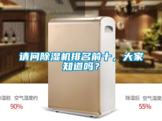行業新聞請問除濕機排名前十，大家知道嗎？