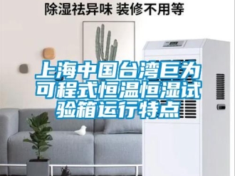 知識百科上海中國臺灣巨為可程式恒溫恒濕試驗箱運行特點