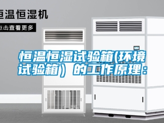 知識百科恒溫恒濕試驗(yàn)箱(環(huán)境試驗(yàn)箱）的工作原理：