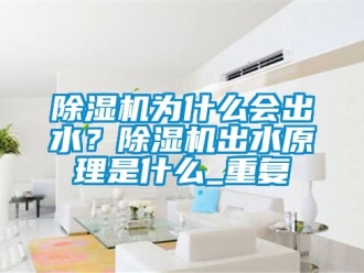 行業新聞除濕機為什么會出水？除濕機出水原理是什么_重復