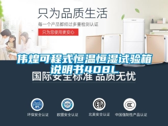 知識百科偉煌可程式恒溫恒濕試驗箱說明書408L