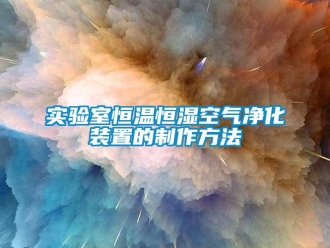 知識百科實驗室恒溫恒濕空氣凈化裝置的制作方法