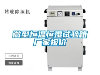知識百科微型恒溫恒濕試驗箱廠家報價