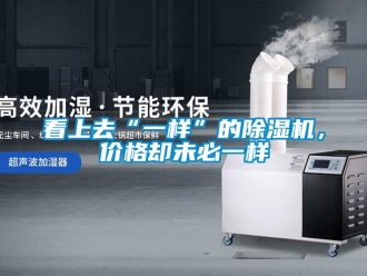行業新聞看上去“一樣”的除濕機，價格卻未必一樣
