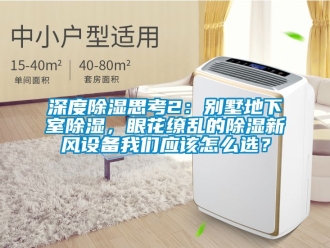 企業(yè)新聞深度除濕思考2：別墅地下室除濕，眼花繚亂的除濕新風(fēng)設(shè)備我們應(yīng)該怎么選？