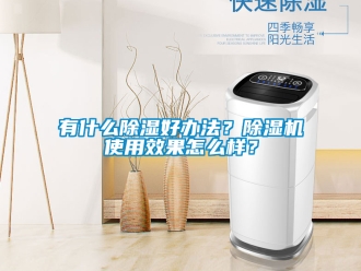 行業(yè)新聞有什么除濕好辦法？除濕機使用效果怎么樣？