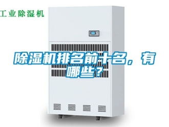 行業新聞除濕機排名前十名，有哪些？