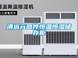 知識百科清遠元器件恒溫恒濕儲存柜