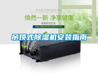 企業(yè)新聞吊頂式除濕機(jī)安裝指南