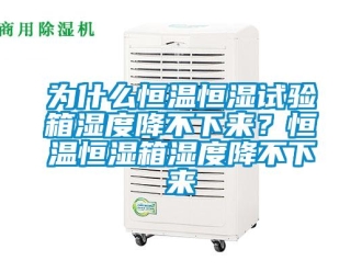 知識百科為什么恒溫恒濕試驗箱濕度降不下來？恒溫恒濕箱濕度降不下來