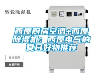 行業新聞西屋廚房空調+西屋除濕機：西屋電氣的夏日好物推薦