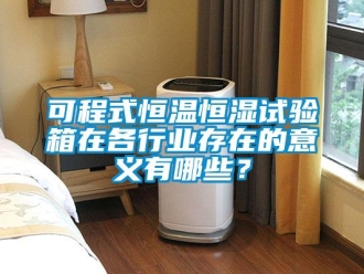 知識百科可程式恒溫恒濕試驗箱在各行業存在的意義有哪些？