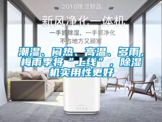 企業(yè)新聞潮濕、悶熱、高溫、多雨，梅雨季將“上線”，除濕機實用性更好
