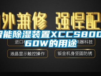 行業新聞智能除濕裝置XCCS800-60W的用途
