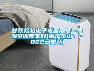 知識百科甘孜松越電子電器廠恒溫恒濕空調(diào)哪家好(重于泰山！2022已更新)