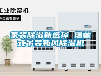 行業(yè)新聞家裝除濕新選擇 隱藏式吊裝新風(fēng)除濕機