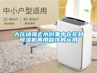 企業(yè)新聞大壓場強(qiáng)去水份集中在輪材除濕機(jī)再用程序的運用