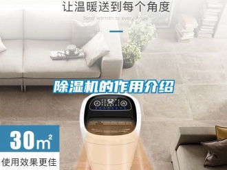 企業新聞除濕機的作用介紹