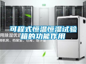 知識百科可程式恒溫恒濕試驗箱的功能作用